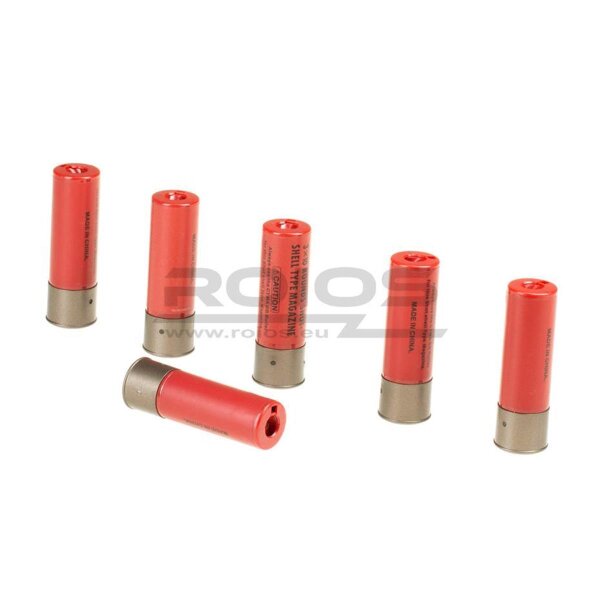 CM350 Magazin Schrotpatronenoptik Rot (6 Stück)
