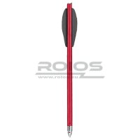6,5" Armbrustbolzen Rot - Vanes Schwarz - VLAD (10...