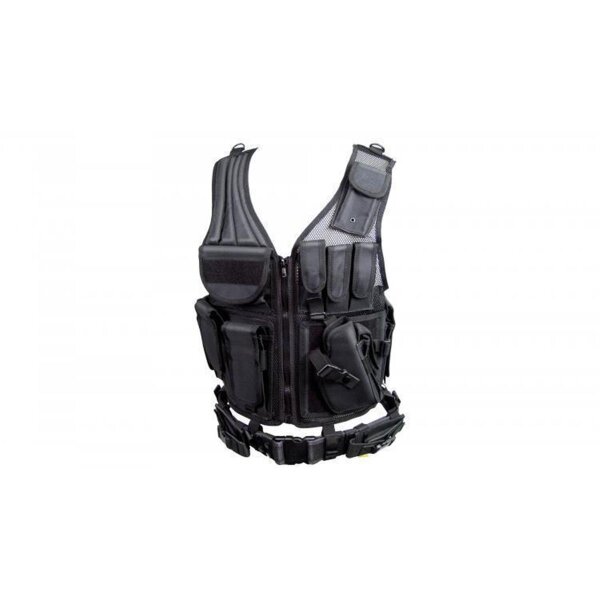 COMBAT ZONE Vest Weste, schwarz
