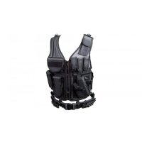 COMBAT ZONE Vest Weste, schwarz