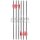 15.5 Zoll Carbon-Bolzen SIEGE - Schwarz - Vanes 2x Rot/ 1xWeiss