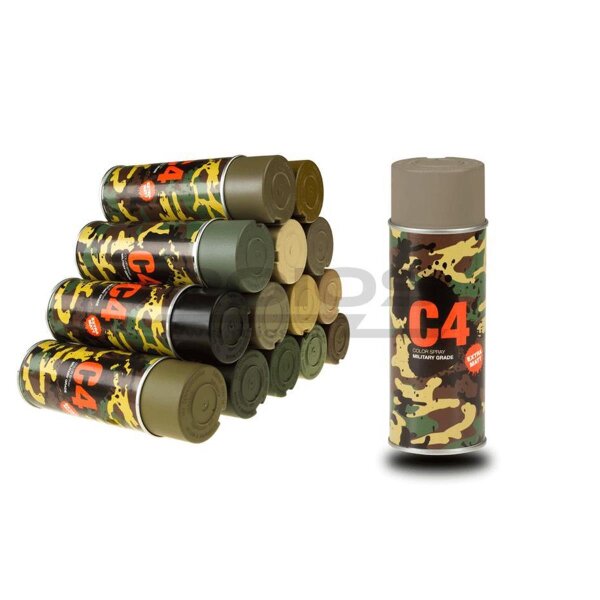C4 Farbspray Mil Grade Color Spray Beigegrau (RAL7006)