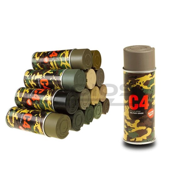 C4 Farbspray Mil Grade Color Spray - Tarngrau (RAL7050)
