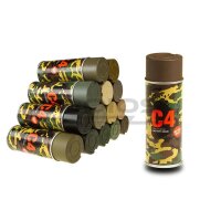 C4 Farbspray Mil Grade Color Spray - Lederbraun (RAL8027)