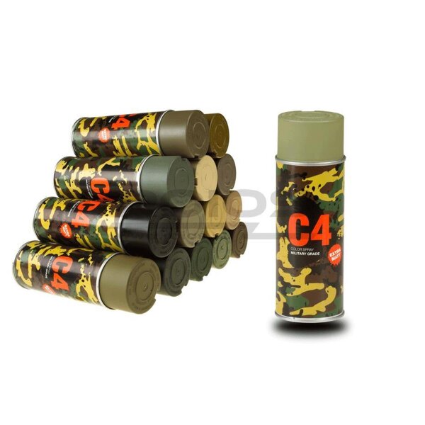 C4 Farbspray Mil Grade Color Spray - Schilfgrün (RAL6013)