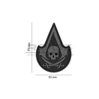 Assassin Skull Rubber Patch - SWAT